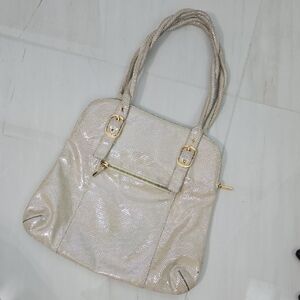 TIFFANY & FRED Elegant Cream Tote Bag